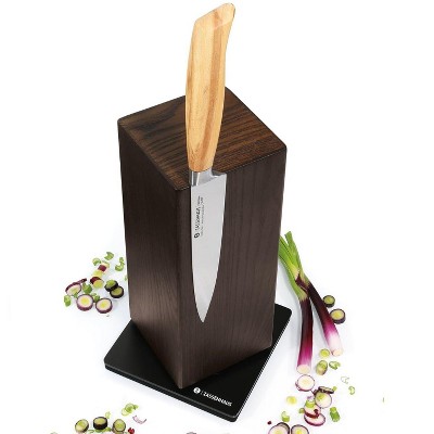 Zassenhaus Magnetic Spinning Knife Block, Ash, 5" x 5" x 10"