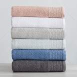 Market & Place Cotton Quick Dry Textured 6-Piece Bath Towel Set