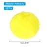 Unique Bargains Fluffy Soft Elastic Faux Fur Pom Poms for Hats DIY Scarves Gloves 12 Pcs - 2 of 4