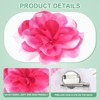 Unique Bargains Alloy Satin Fabric Big Rose Flower Dainty Brooches Pins 1 Pc - 2 of 4