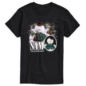 Men's - Rudolph - Sam The Snowman Bootleg Short Sleeve Graphic T-Shirt - 1 of 4
