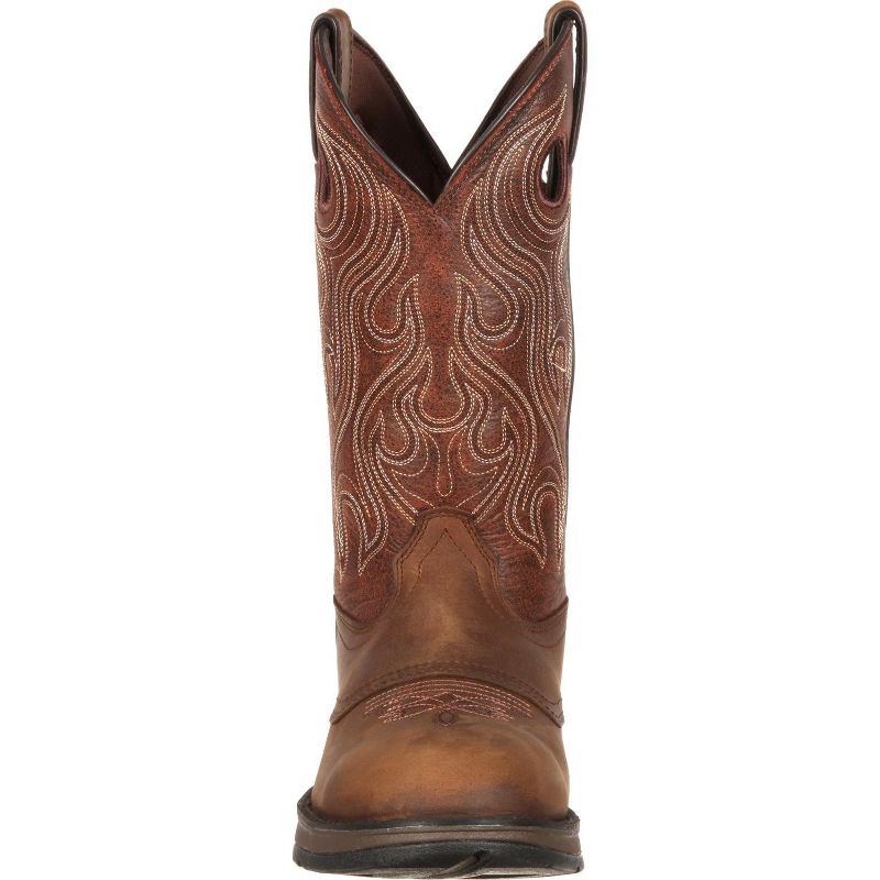Men's Rebel by Durango Brown Saddle Western Boot, 3 of 8
