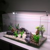 Unique Bargains Aquarium Plastic Plants for Fish Tank Landscape Decoration Green 3.94" 2 Pcs - 2 of 4