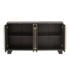 Sapphtopaz Wood Decorative Storage Cabinet Sideboard Buffet Cabinet with Storage Adjustable Shelf Gold Handles for Kitchen, Living Room - 4 of 4
