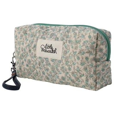 Paaaawaters Cute Makeup Bag Organizer Travel Cosmetic Bag Aesthetic Coquette Cotton Floral Make up Bag Toiletry Bags for Women Girls