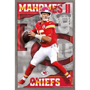 Trends International NFL Kansas City Chiefs - Patrick Mahomes II 22 Framed Wall Poster Prints - 1 of 4