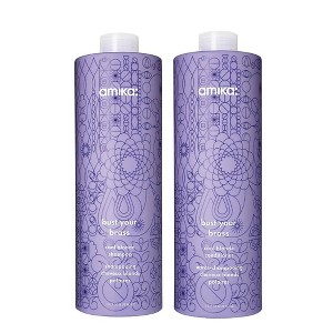 Amika Bust Your Brass Shampoo and Conditioner Set - 33.8 oz each - 1 of 1