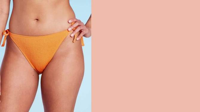 Women's Crepe Cheeky Bikini Bottom - Shade & Shore™ Orange, 2 of 7, play video