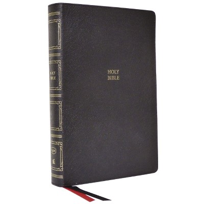 KJV Holy Bible: Paragraph-Style Large Print Thinline with 43,000 Cross References, Black Genuine Leather, Red Letter, Comfort Print (Thumb Indexed):
