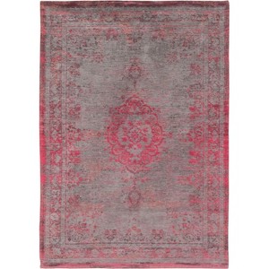 Gray and Pink Medallion Non Skid Area Rug - 1 of 4