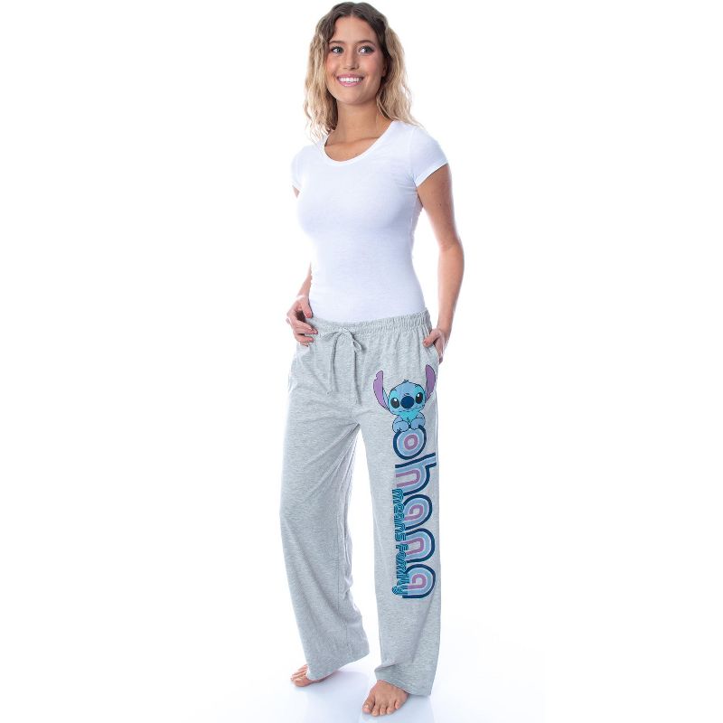 Disney Women's Lilo And Stitch Ohana Soft Touch Cotton Pajama Pants, 2 of 4