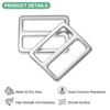 Unique Bargains Zinc Alloy Durable Multipurpose Tri Glide Metal Buckles for Bags 10 Pcs - 2 of 4