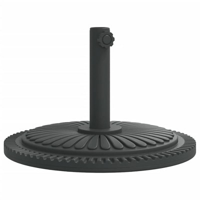 vidaXL Parasol Base Black PE (Polyethylene) and concrete Medium