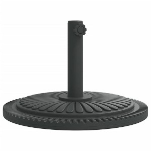 vidaXL Parasol Base Black PE (Polyethylene) and concrete Medium - 1 of 2