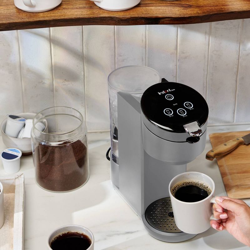 Instant Solo Single-Serve Coffee Maker, Ground Coffee and Pod Coffee Maker, Includes Reusable Coffee Pod, 6 of 10