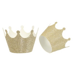 Unique Bargains Paper Disposable Decorative Baking Cups for Anniversary Birthday - 1 of 4