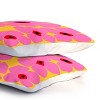 Deny Designs Maritza Lisa Abstract Pink Flowers with Yellow Duvet and Sham Set - 4 of 4