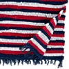 Saro Lifestyle Striped Patriotic Chindi Runner, Multi, 16" x 72" - 2 of 4