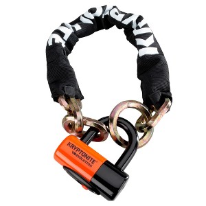 Kryptonite New York Cinch Ring Chain 1275 and Evolution Disc Lock Keyed 70cm - 1 of 4