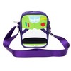 Disney Vegan Leather Cross Body Backpack for Men and Women with Adjustable Strap, Toy Story Buzz Lightyear Character Close Up Purple - 4 of 4