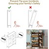 Rattan Shoe Cabinet with Flip Drawers, 3 Tier Narrow Free-Standing Entryway Storage Organizer - 3 of 4