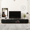 Sapphtopaz TV Stand for TVs Media Console with Drawers Storage Cabinet with Glass Doors and Shelf, TV Stands for Living Room - 4 of 4