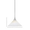 Toltec Lighting Any 1 - Light Pendant in  Brushed Nickel with 12" Gold Ice Shade - 2 of 2