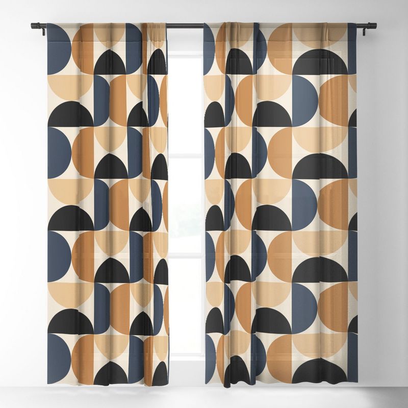 Color Poems Bold Minimalism XII Single Panel Sheer Window Curtain - Society6, 2 of 7