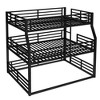 Kumasinova Metal Triple Bunk Bed, Heavy-Duty Steel Bed Frame with Full-Length Guardrails, Noise-Reducing Design for Shared Kids' Rooms/Guest Spaces - 4 of 4