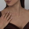 Delicate Heart Pendant Necklace, 14K Gold Plated Dainty Chain, Gift for Women - 3 of 4
