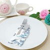 Wrapables 15" Woven Round Placemats (Set of 6), Beige - 4 of 4