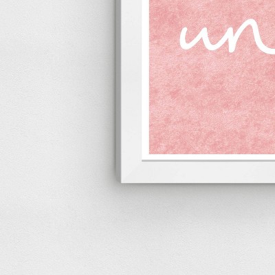 21" x 15" Pink Canvas Motivational Quote Wall Art