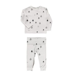 günamüna® Baby Bamboo Rayon with DIAPER-ZiPPER Two - Piece Footie Set - 1 of 2