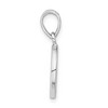 Black Bow Jewelry Sterling Silver, Sabrina Collection, D/C Block Initial  O Pendant - 2 of 4