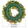 Unique Bargains Front Porch Decor Halloween Berries Maple Leaves Pumpkin Wreaths - 3 of 4