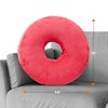 Cheer Collection 16" Round Donut Shaped Throw Pillow - 4 of 4