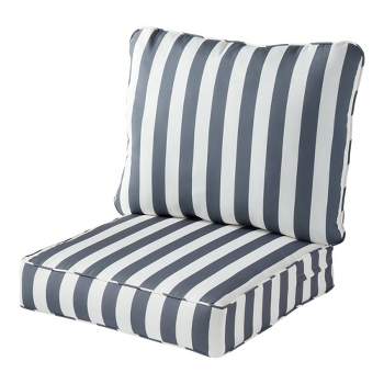 Millie Stripe Outdoor Sunbrella Seat/Back Cushion
