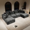 GDFStudio Verlano Modular Plush Corduroy Upholstered Sectional Sofa - 4 of 4