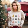 Simply Sage Market Women's Graphic Sweatshirt Colorful Christmas Tree Chart - 2 of 4