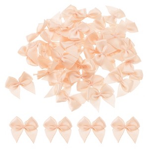Unique Bargains Fabric Craft DIY Gift Packaging Accessories Satin Mini Ribbon Bows 150 Pcs - 1 of 4