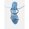 Indulgence Metal Chain Lace Up Chunky Sandals - 4 of 4