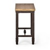 Jersey Chairside End Table Antique Oak - Steve Silver Co.: Sturdy Pine Veneer, Iron Frame, Space-Saving Design - 2 of 3