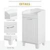 Resenkos Free Standing Home Organizer Hamper, Bathroom Storage Cabinet, White - 3 of 4