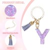 Unique Bargains Resin Lightweight Decorative Sparkling Purple Sequins Tumbler Cup Charm - 3 of 4