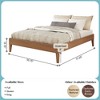 Now Furniture Queen Bed Frame, Wooden Platform Bed - 2 of 4