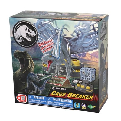 EPOCH Games Jurassic World – Cage Breaker: Gioco Da Tavolo D'Azione Per Salvare Il Velociraptor, 2-4 Giocatori, Dai 4 Anni
