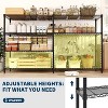 60" Heavy Duty 5-Tier Metal Wire Shelving Unit – Adjustable L-Shaped Storage Rack with Leveling Feet, 1325 lb Capacity for Garage, Pantry & Kitchen - 3 of 4