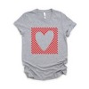 Simply Sage Market Women's Checkered Heart Cut Out Short Sleeve Graphic Tee - 3 of 4