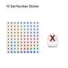 Unique Bargains Laser Capital Alphabet Round Self-Adhesive Reflective Letter Stickers 10 Pcs - 2 of 4