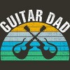 Junior's Design By Humans Retro Dueling Electric Guitar Dad By DragonTee T-Shirt - 2 of 2